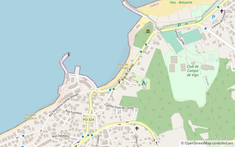 praia de canido vigo location map