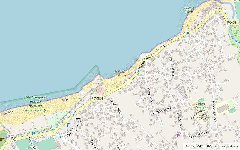 fontaina beach vigo location map