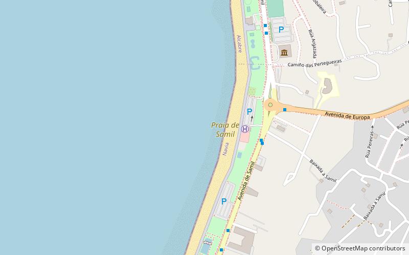 Praia de Samil location map