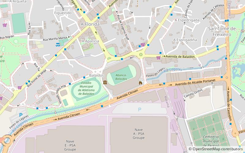 Estadio Balaídos location map