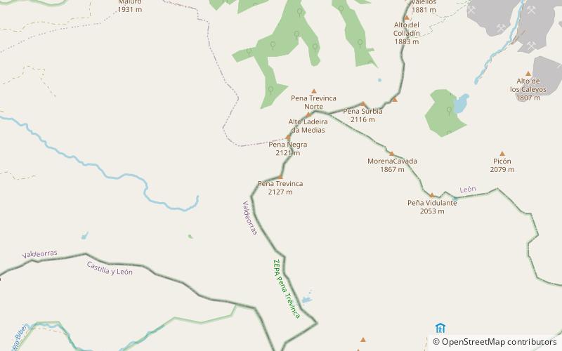 Massif galicien location map