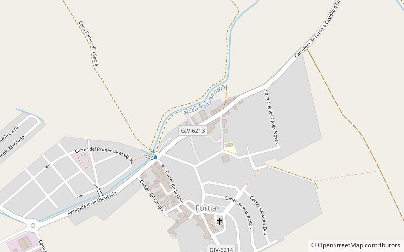 Fortià location map