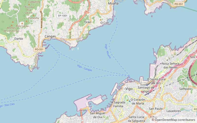 Ria de Vigo location map