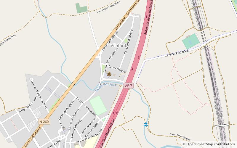 Vilafant location map