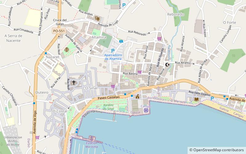 Cangas location map