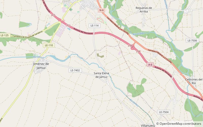 Santa Elena de Jamuz location map