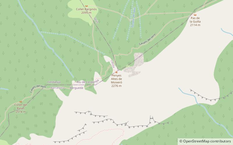 Penyes Altes de Moixeró location map