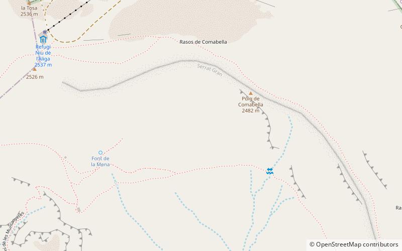 la tossa parc naturel de cadi moixero location map