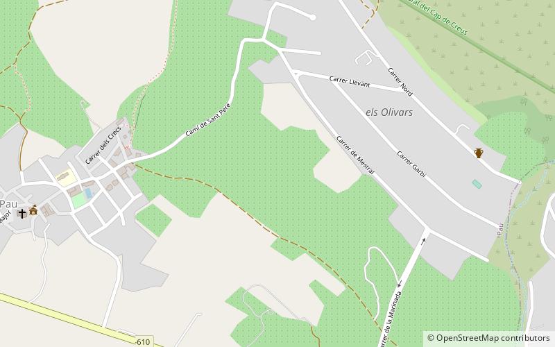Pau location map