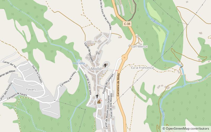 Molló location map
