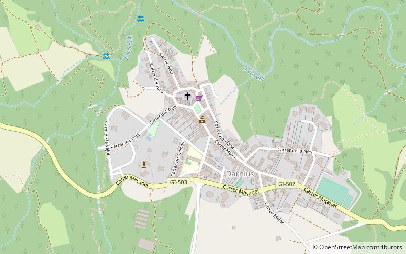 Darnius location map