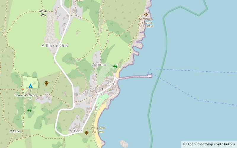 praia das dornas atlantic islands of galicia national park location map