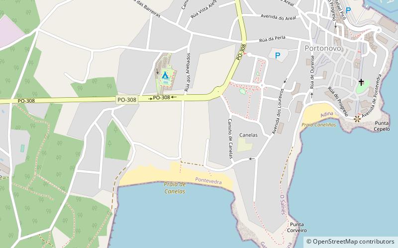 canelas sanxenxo location map