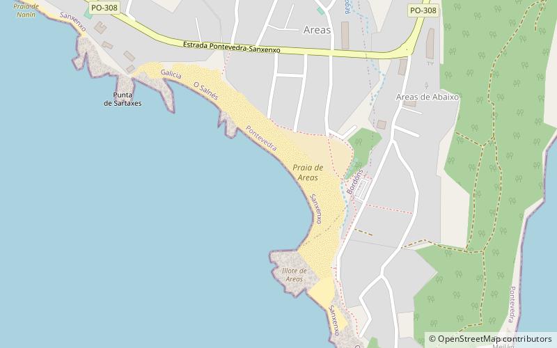 praia de areas sanxenxo location map