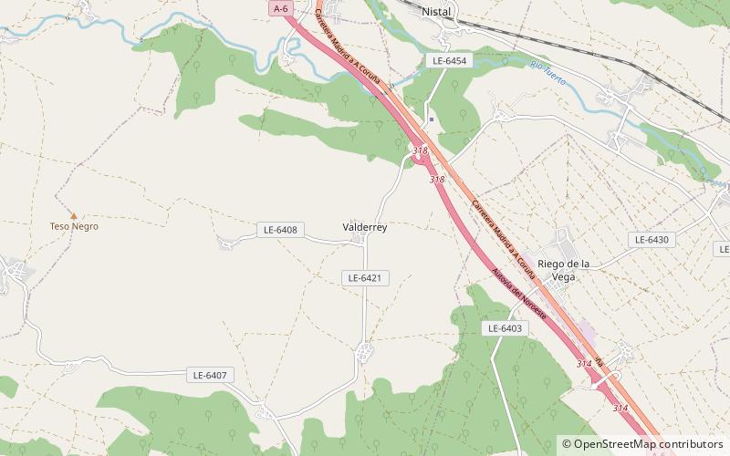 Valderrey location map