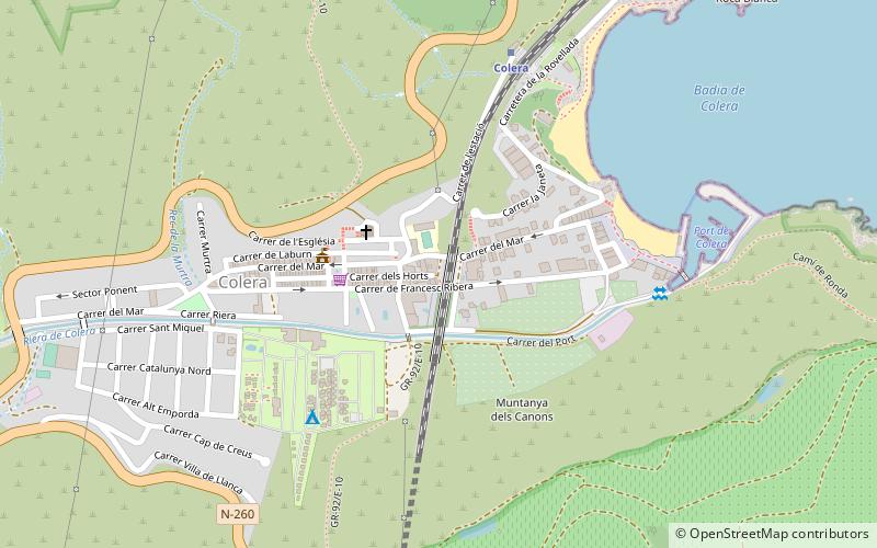 Colera location map