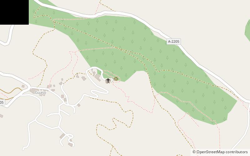 Guaso location map