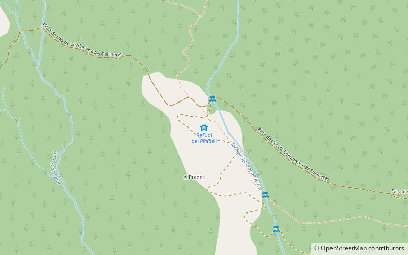 Refugi del Pradell location map