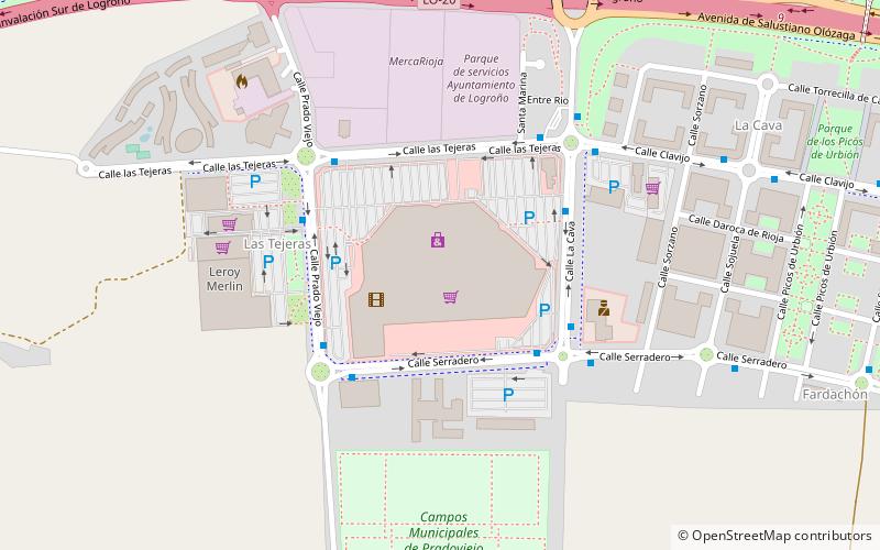 centro comercial parque rioja logrono location map