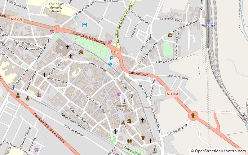 Muralla de Astorga location map