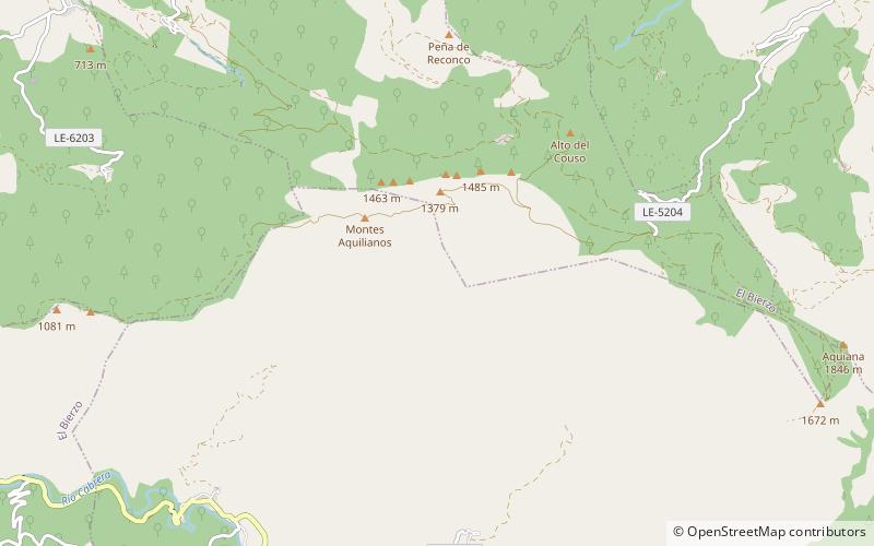 Montes Aquilanos location map