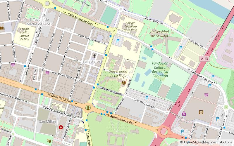 Universidad de La Rioja location map