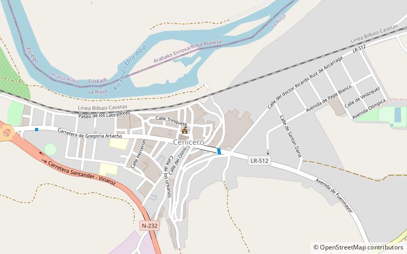 Cenicero location map