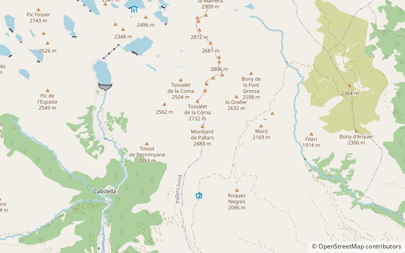 Montsent de Pallars location map