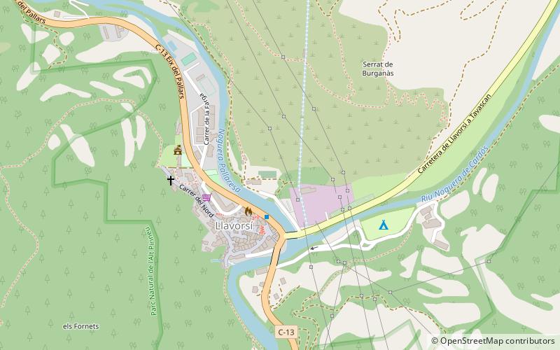 Virós-Vallferrera location map
