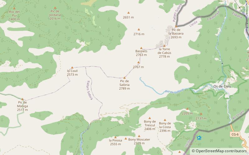 Pic de Salòria location map
