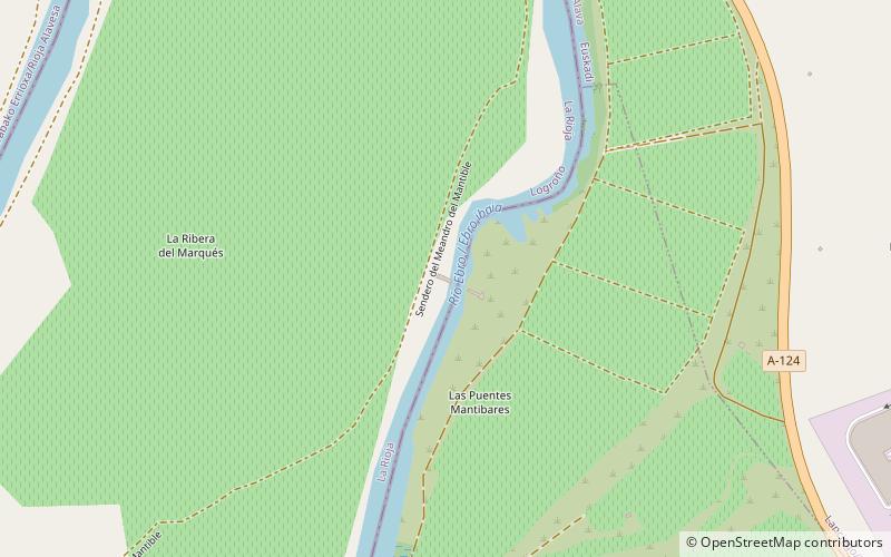 Puente romano de Mantible location map