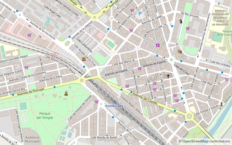 avenida de espana ponferrada location map