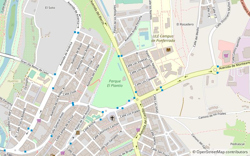 parque el plantio ponferrada location map
