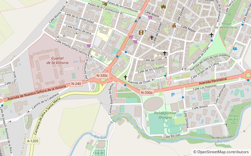 ermita de sarsa jaca location map