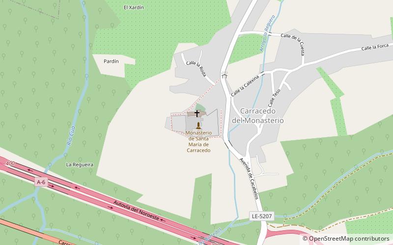 Abbaye de Carracedo location map