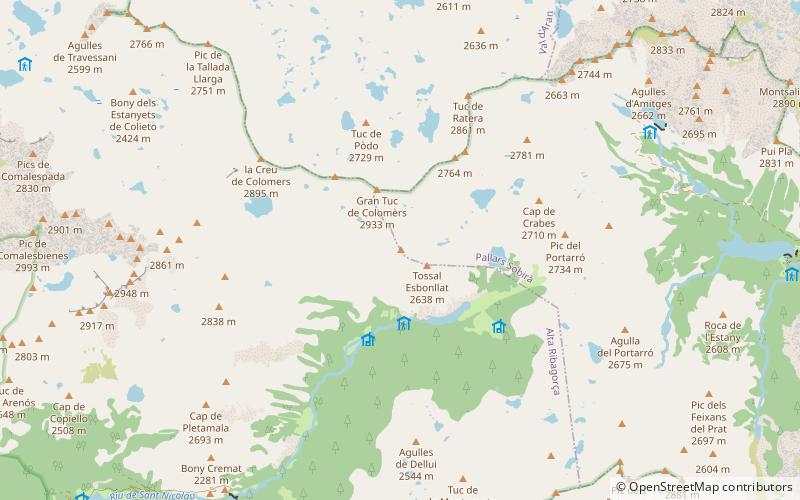 Cap de la Pala Alta d’Estany Llong location map