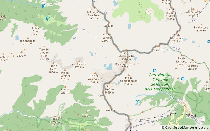 Estanys de Baiau location map