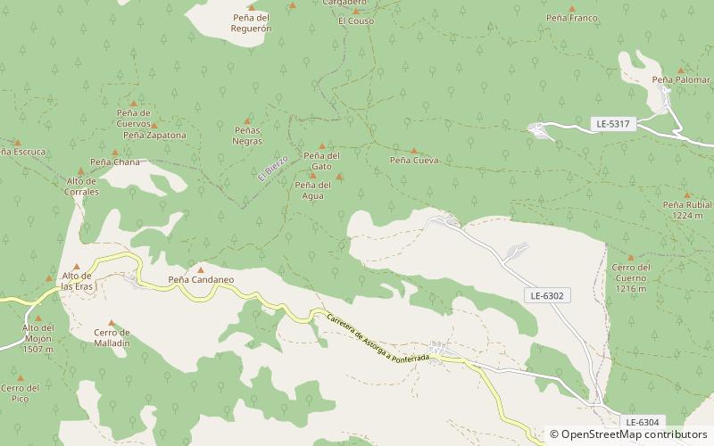 Montes de León location map
