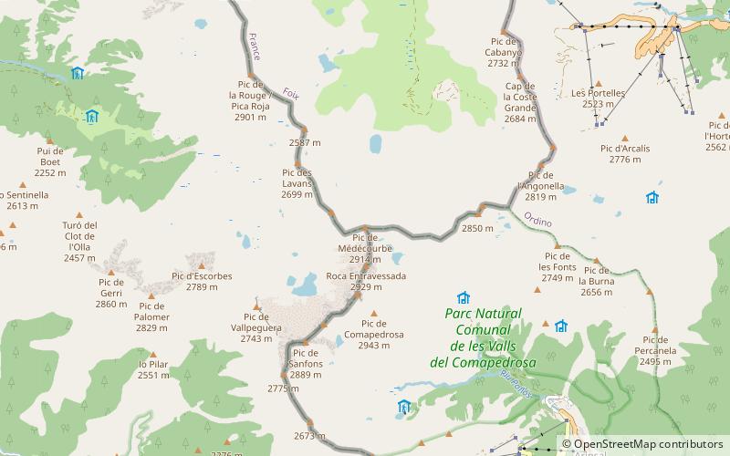Pic de Médécourbe location map