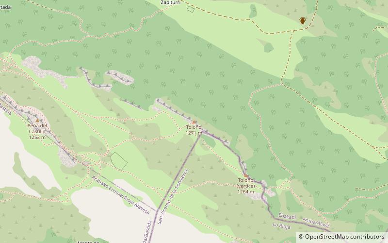 Massif de Toloño location map