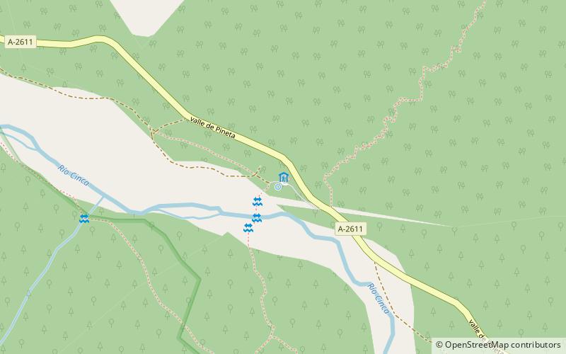 refugio de pineta location map