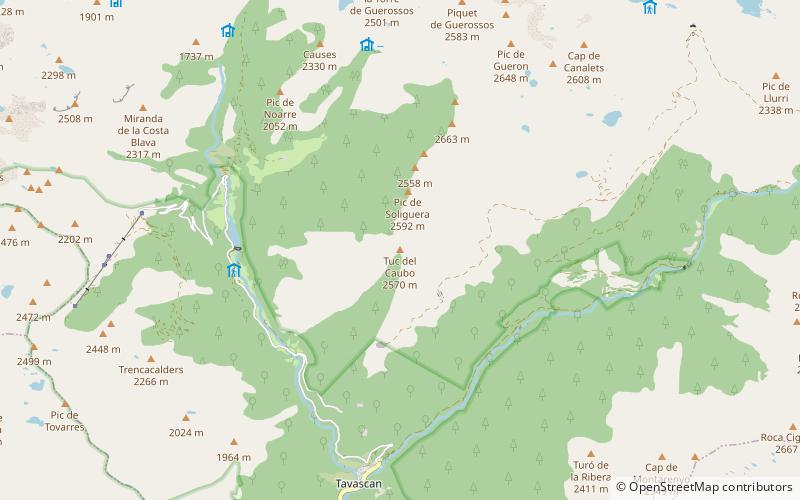 Tuc del Caubo location map