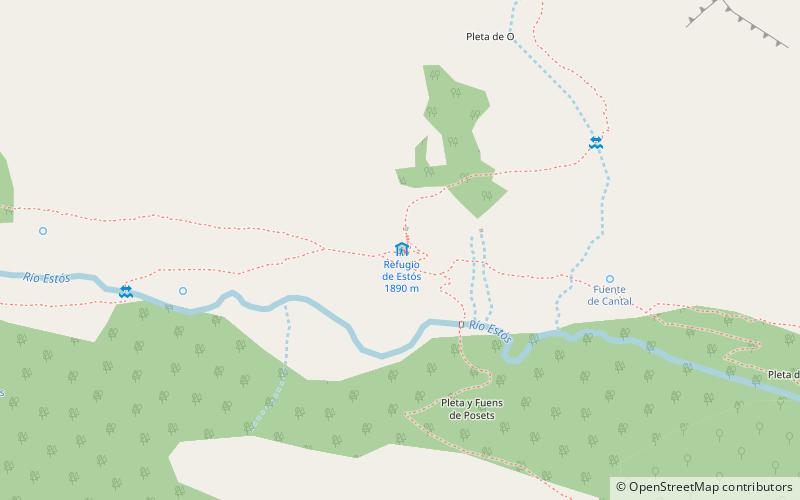 Refugio de Estós location map