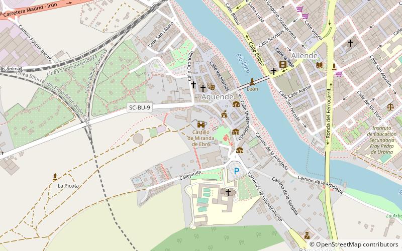 Castillo de Miranda de Ebro location map