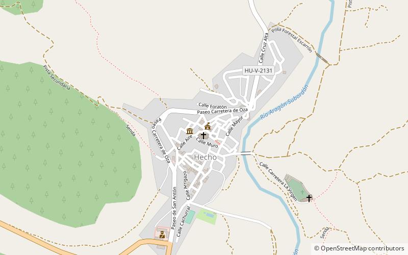 Valle de Hecho location map