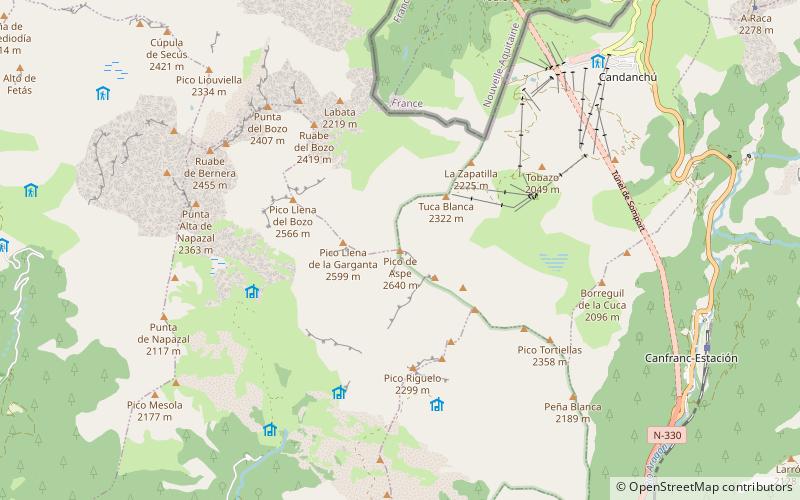 Picos de Aspe location map