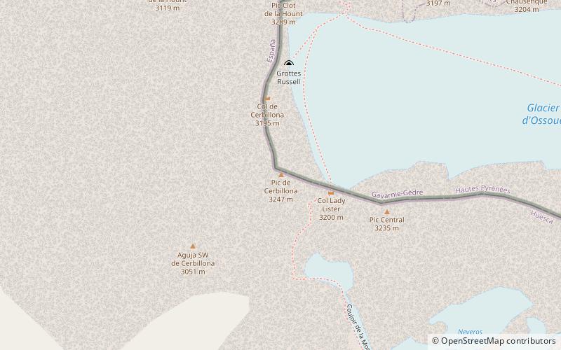 Pic de Cerbillona location map
