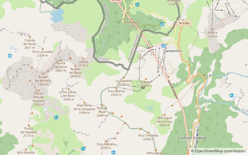 zapatilla location map