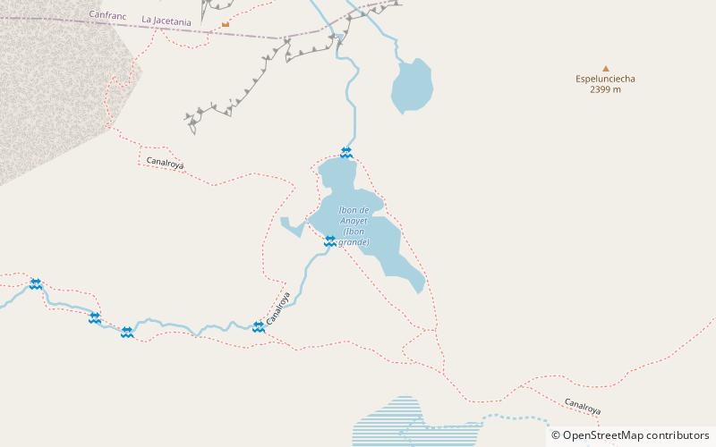 Ibones de Anayet location map