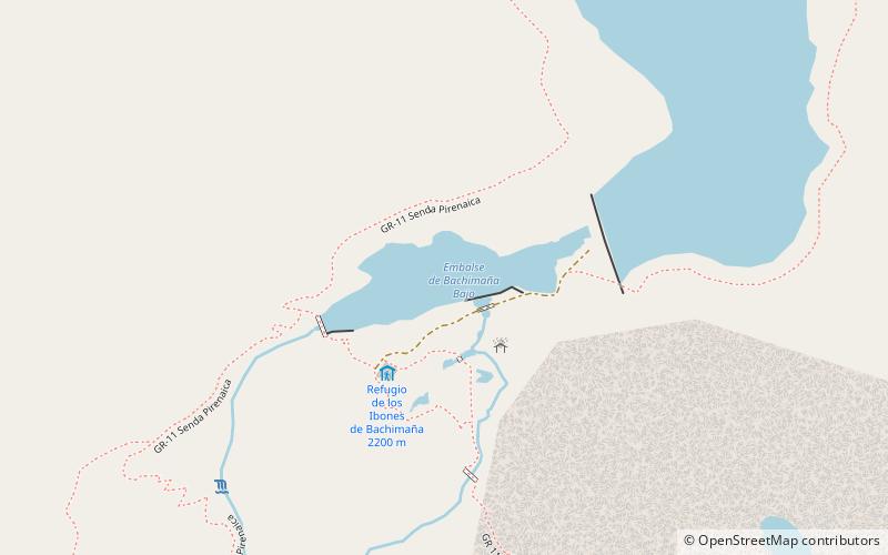 Embalse Bachimaña alto location map